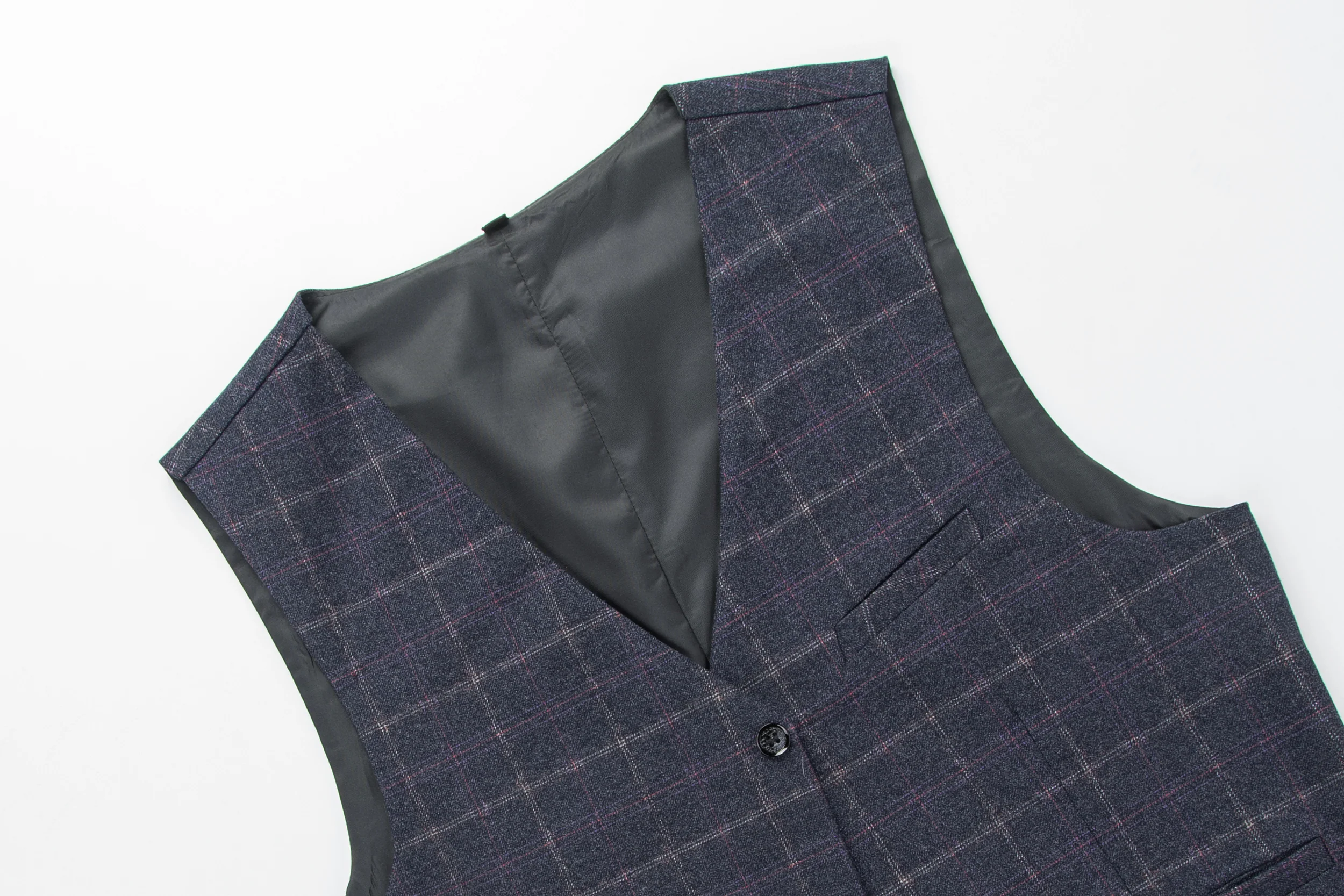 Vest of the Suit Shelby Navy Blue - Image 4
